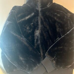 Black Ugg bomber jacket